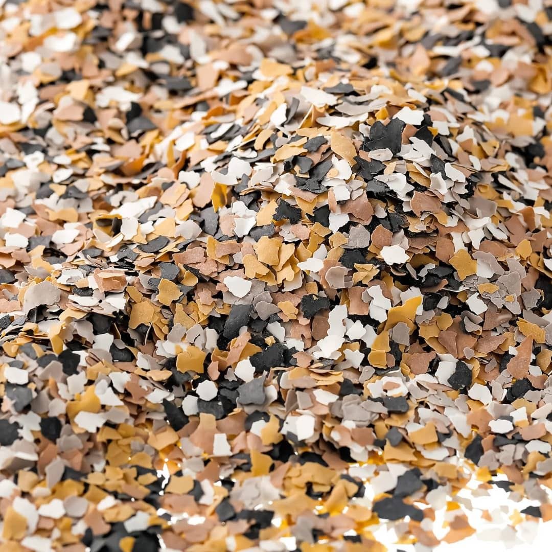 Paillettes décoratives dorées