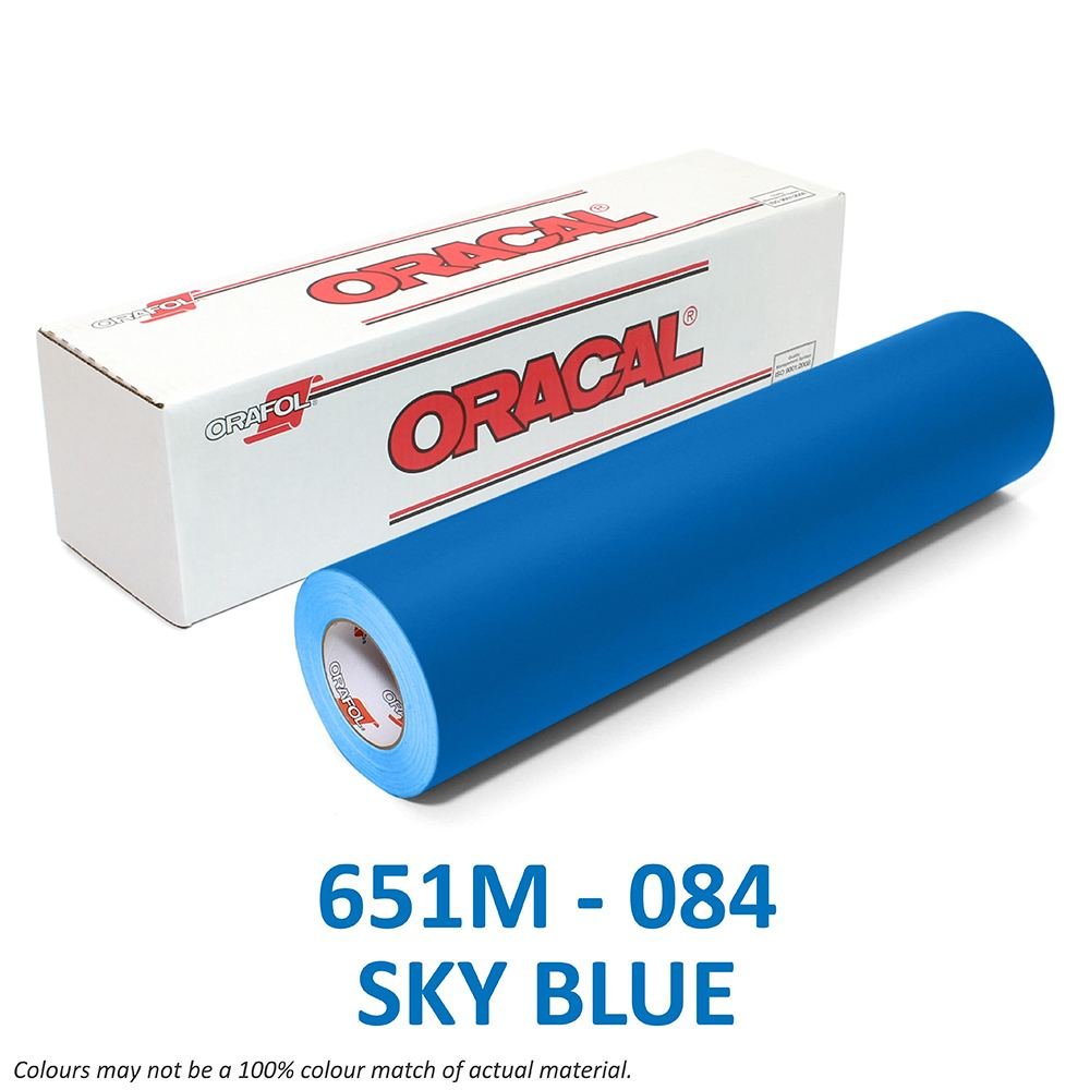 Vinyle Oracal 651, bleu ciel